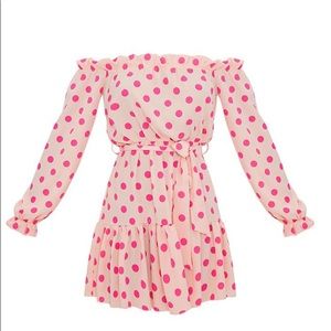 NWT! Pretty Little Things Pink Polka dot Dress! 💓
